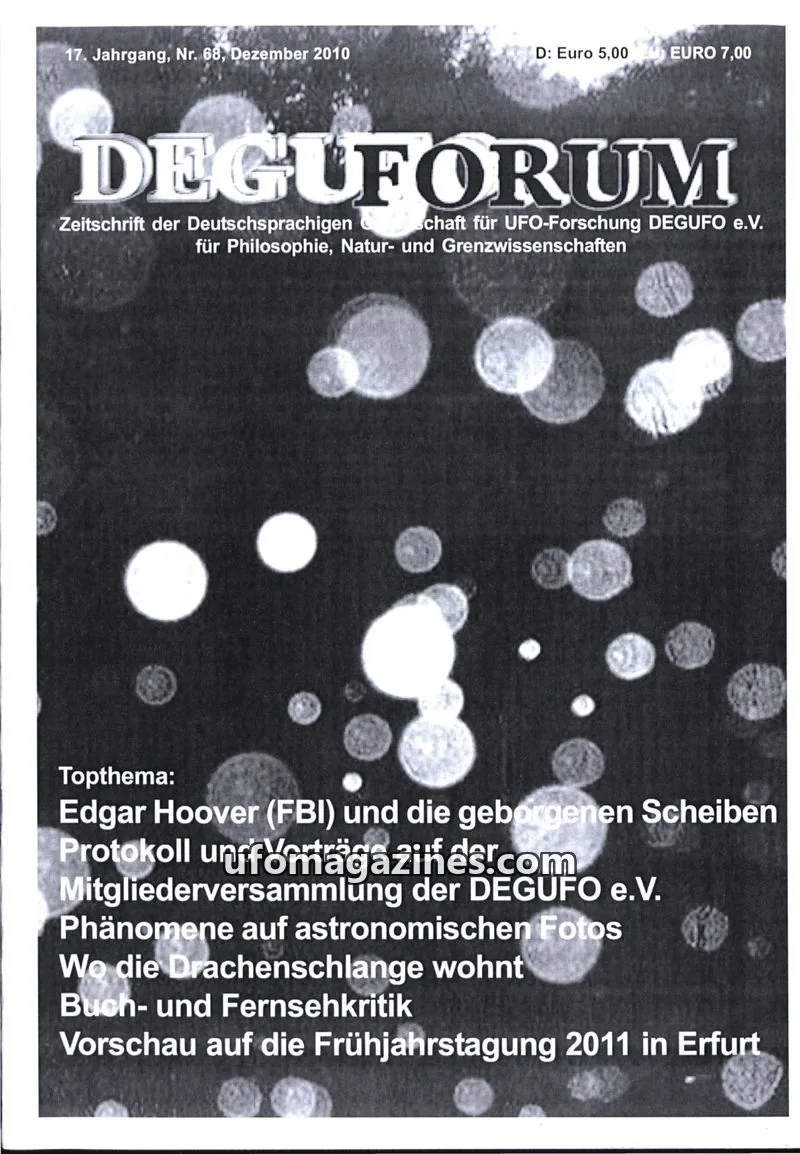 Cover of Deguforum (DEGUFO) issue Nr. 68: DEGUFORUM