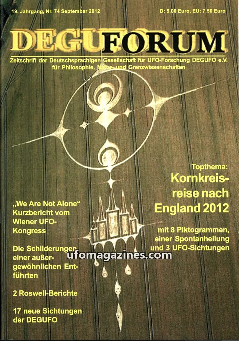 Cover of Deguforum (DEGUFO) issue 74: DEGUFORUM