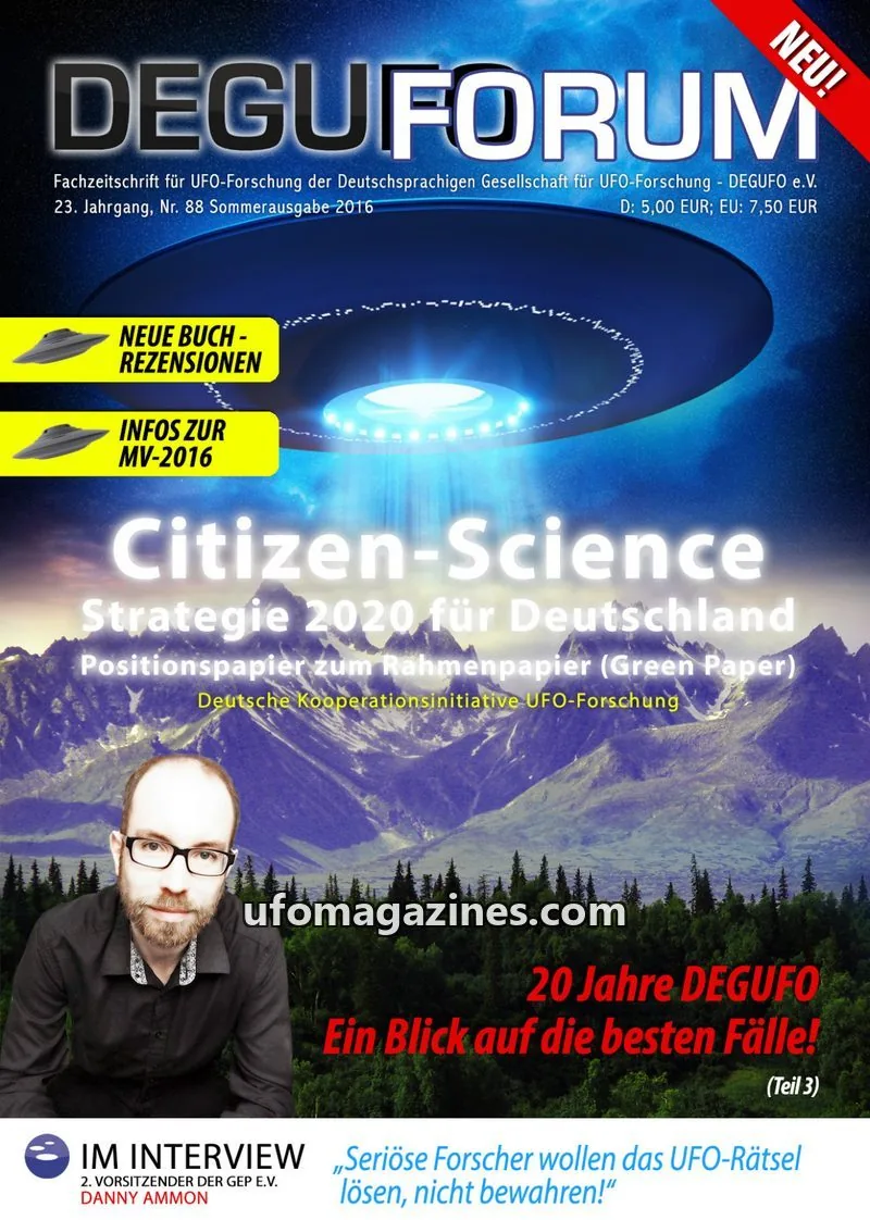 Cover of Deguforum (DEGUFO) issue Nr. 88: DEGUFORUM