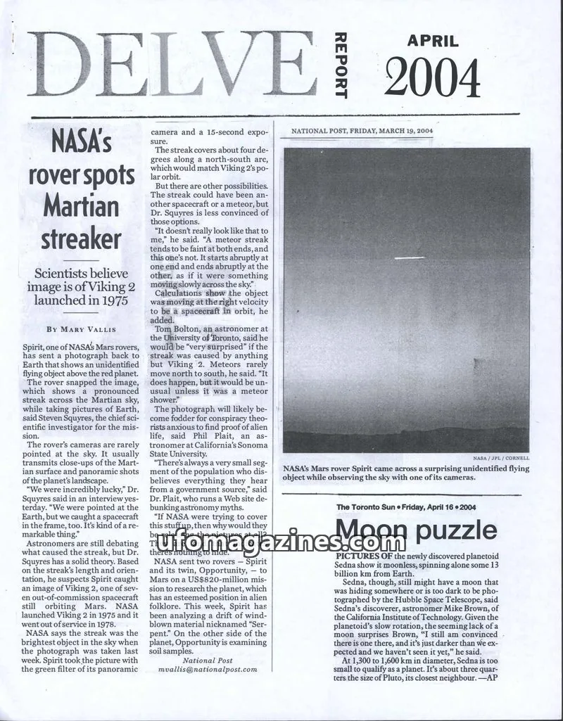 Cover of Delve Report (Duplantier) issue April: DELVE REPORT