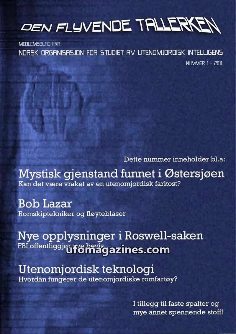 Cover of Den Flyvende Tallerken (NETI) issue 1: DEN FLYVENDE TALLERKEN