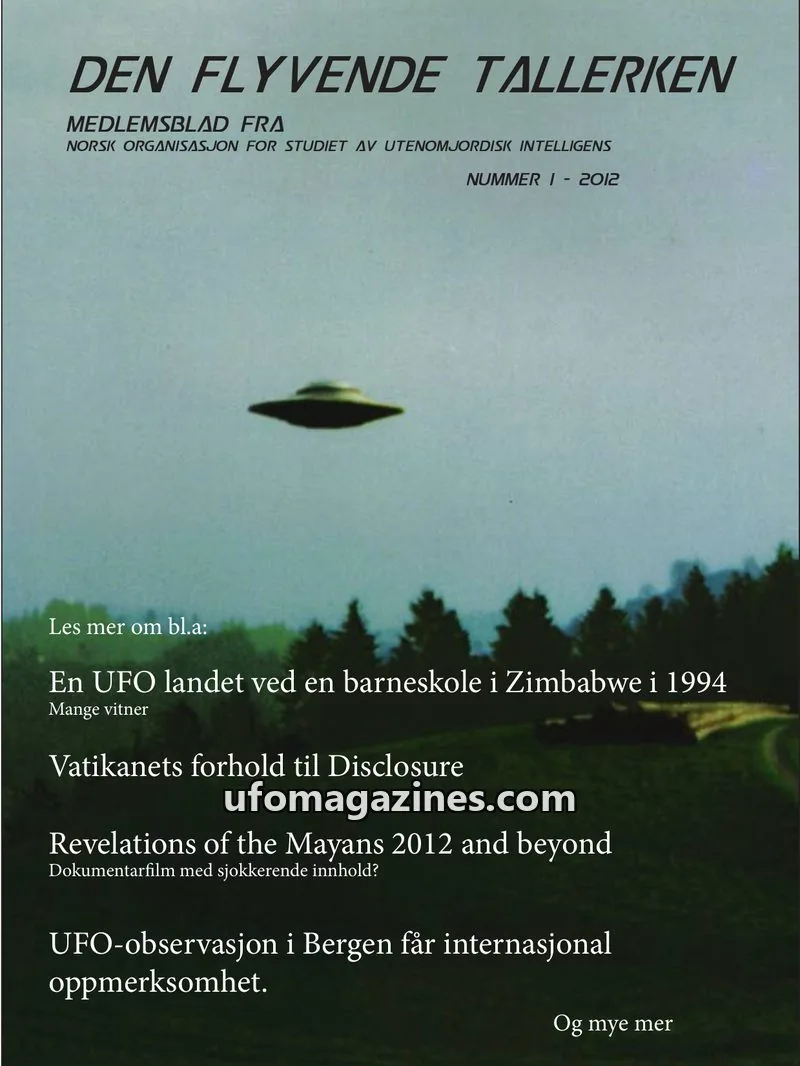 Cover of Den Flyvende Tallerken (NETI) issue 1: DEN FLYVENDE TALLERKEN