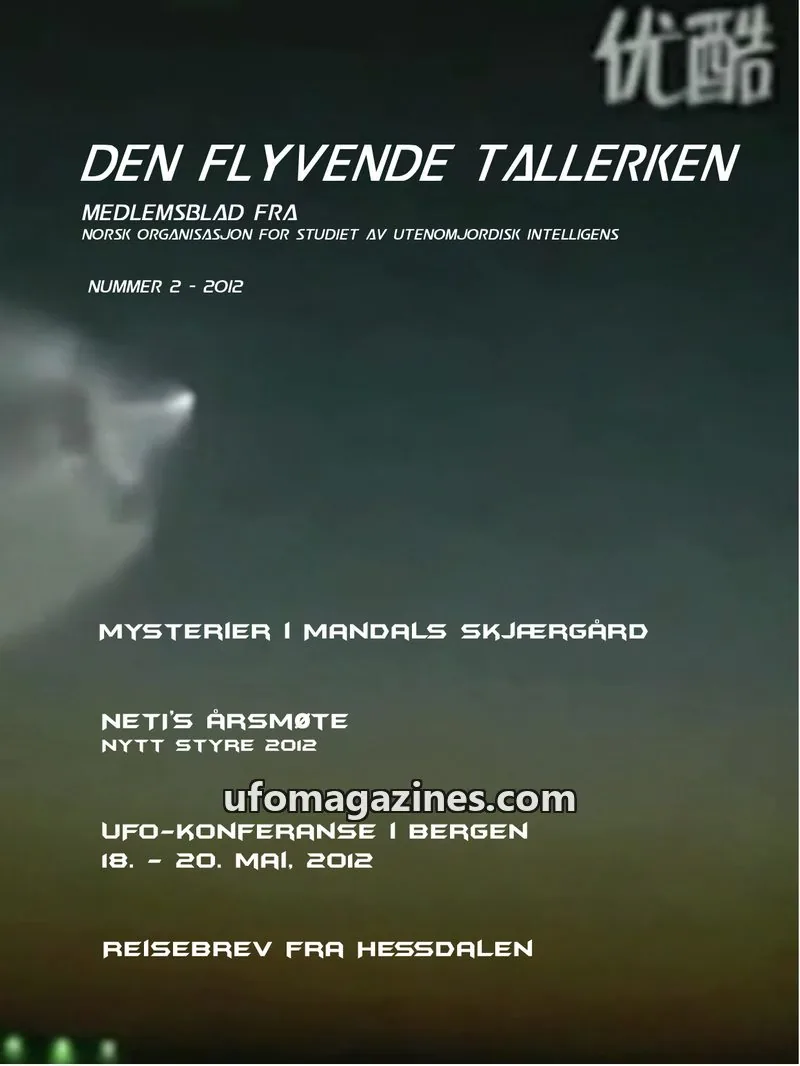 Cover of Den Flyvende Tallerken (NETI) issue NUMMER 2 - 2012: DEN FLYVENDE TALLERKEN