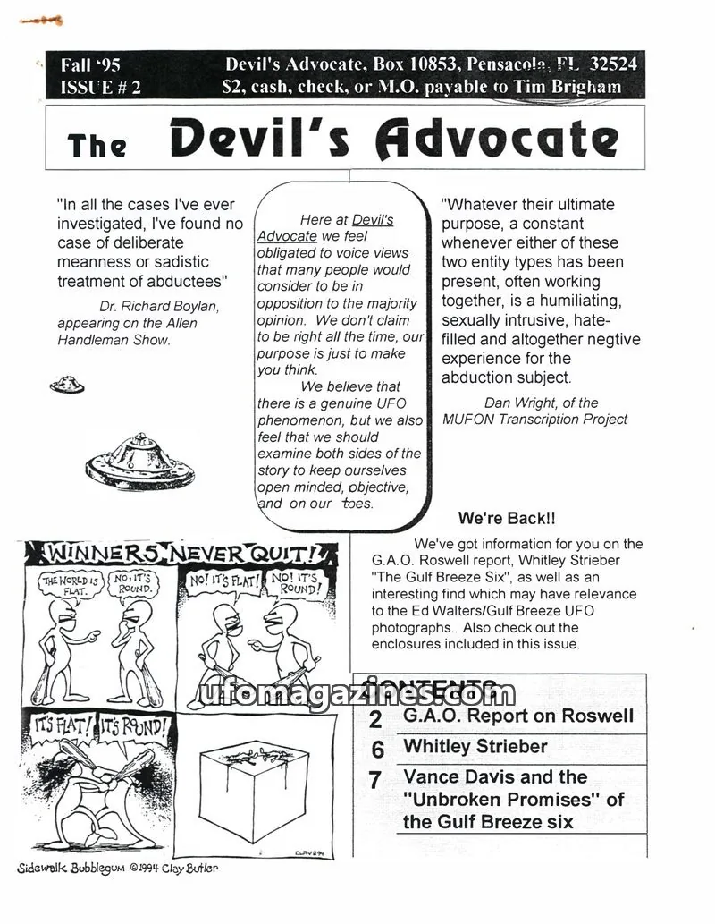 Cover of Devil's Advocate, The (Tim Brigham) issue # 2: The Devil's Advocate
