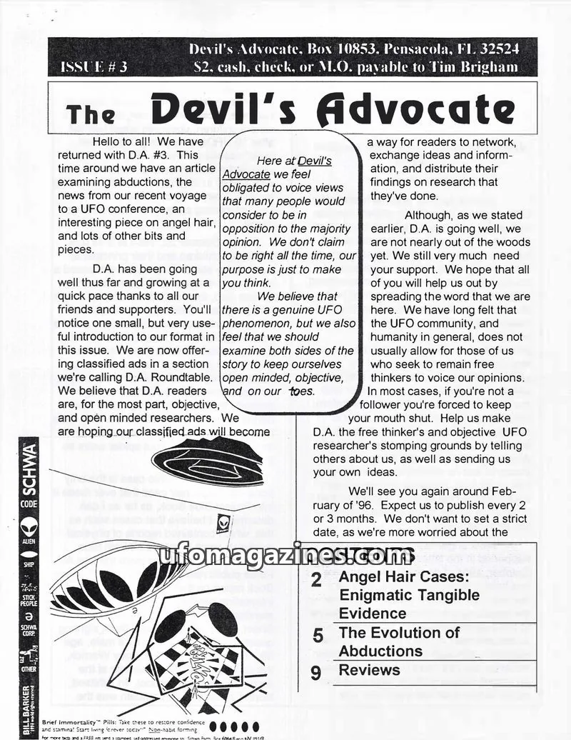 Cover of Devil's Advocate, The (Tim Brigham) issue # 3: The Devil's Advocate