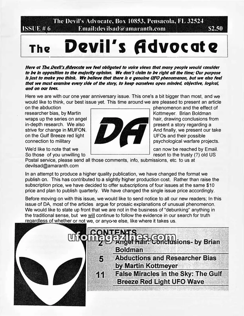 Cover of Devil's Advocate, The (Tim Brigham) issue 6: The Devil's Advocate