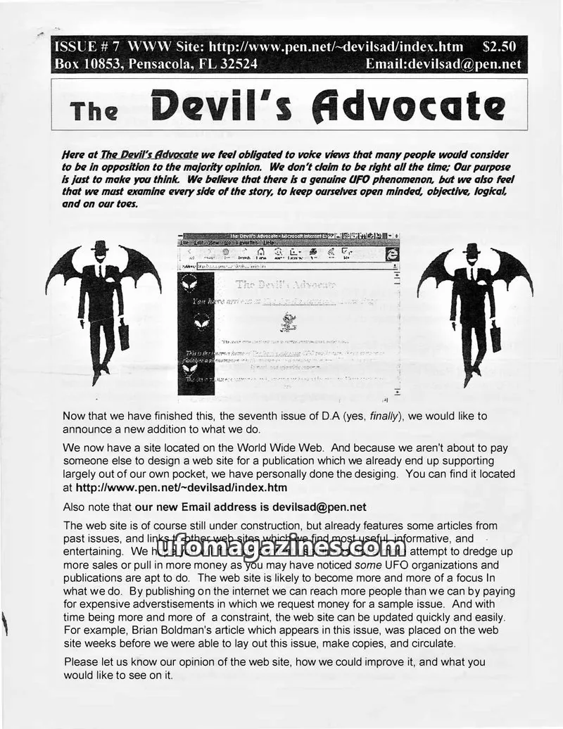 Cover of Devil's Advocate, The (Tim Brigham) issue #7: The Devil's Advocate