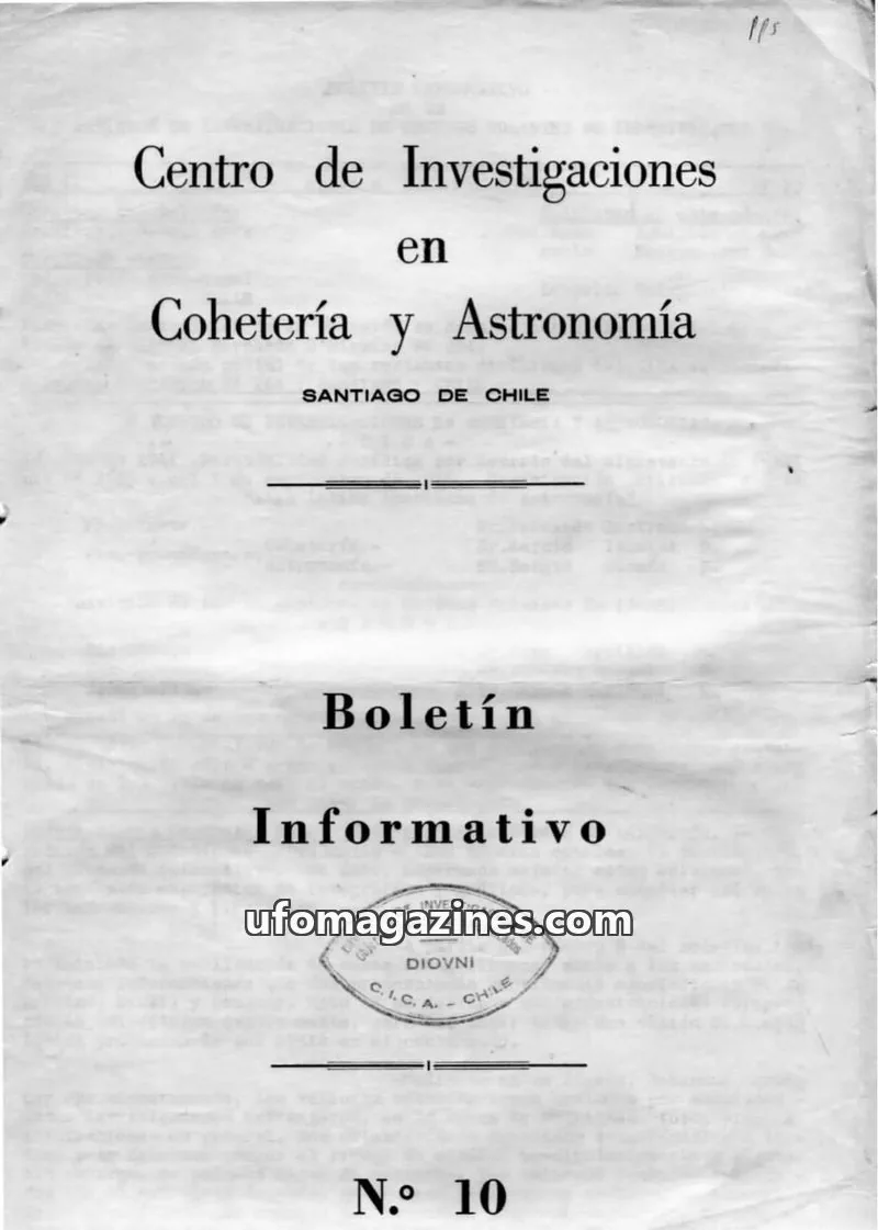 Cover of DIOVNI issue 10: Boletín Informativo