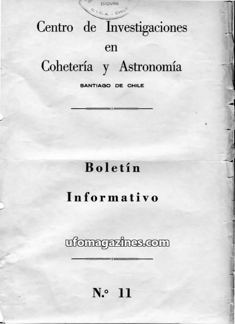 Cover of DIOVNI issue 11: Boletín Informativo