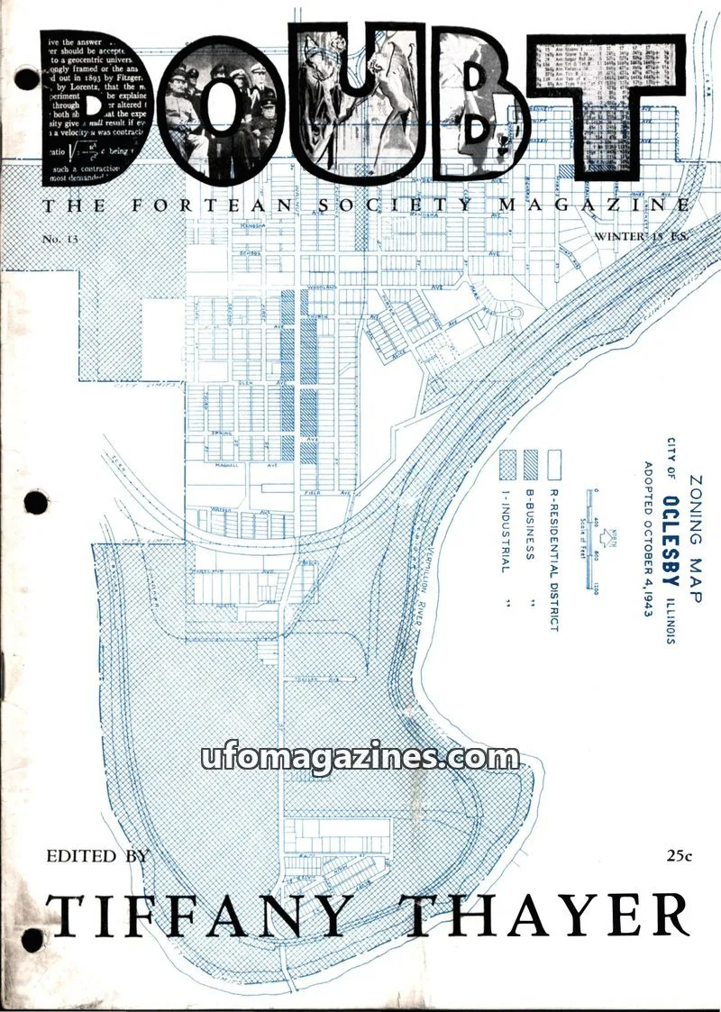 Cover of The Fortean Society issue No. 13: DOUBT