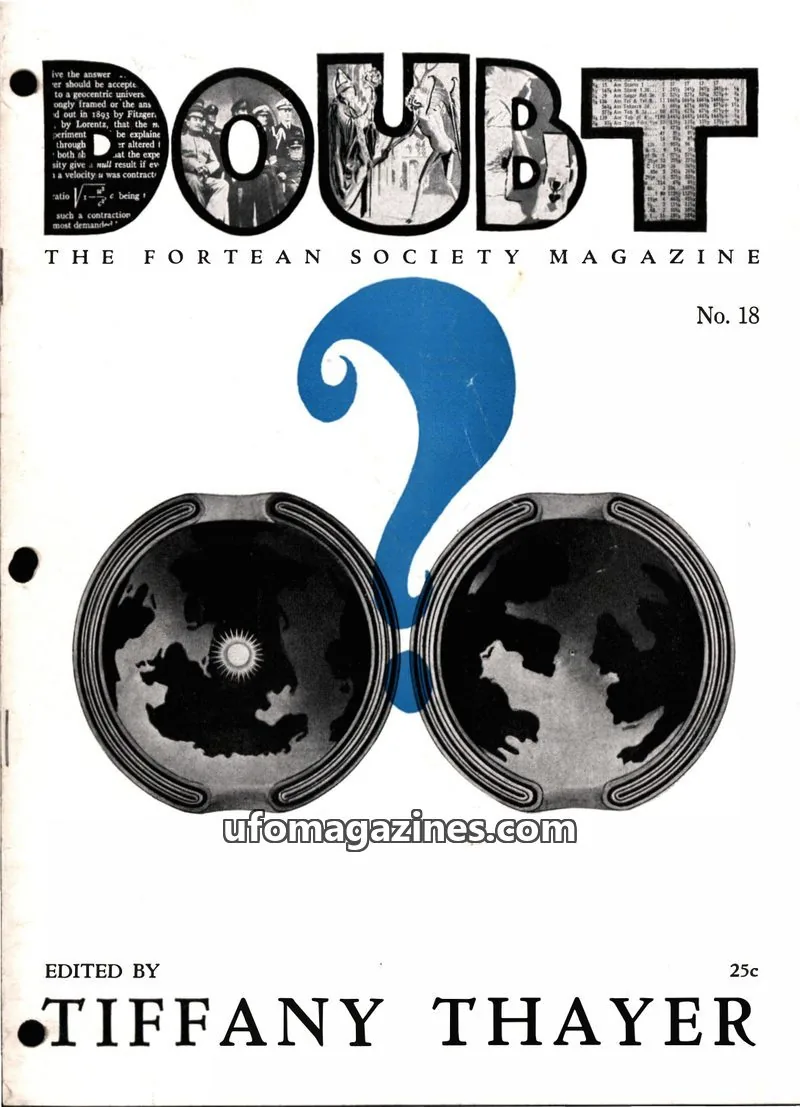 Cover of The Fortean Society issue 18: DOUBT