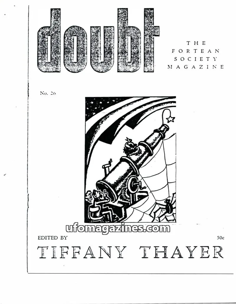 Cover of The Fortean Society issue 26: doubt