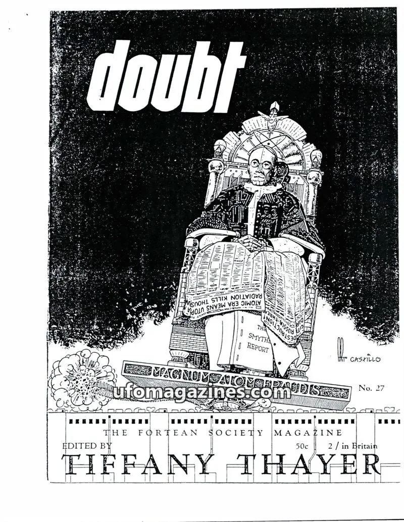 Cover of The Fortean Society issue No. 27: DOUBT