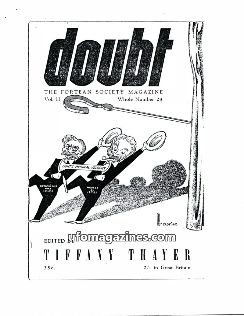 Cover of The Fortean Society issue Whole Number 28: DOUBT