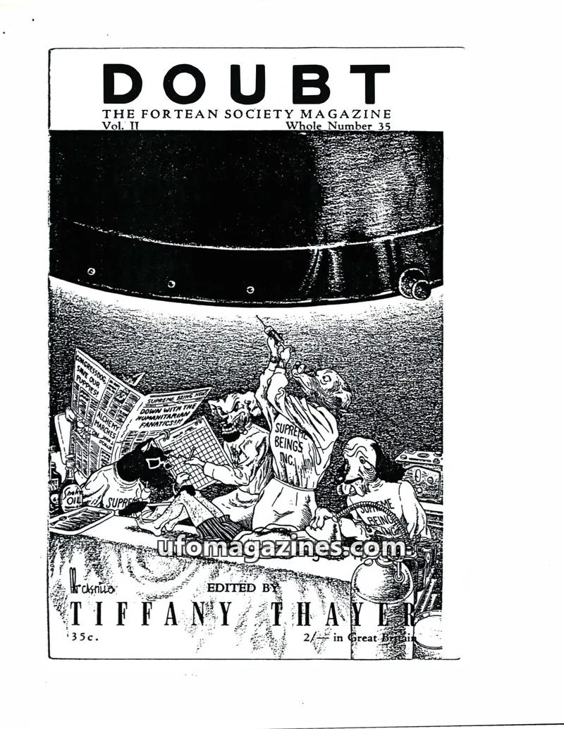 Cover of The Fortean Society issue 35: DOUBT