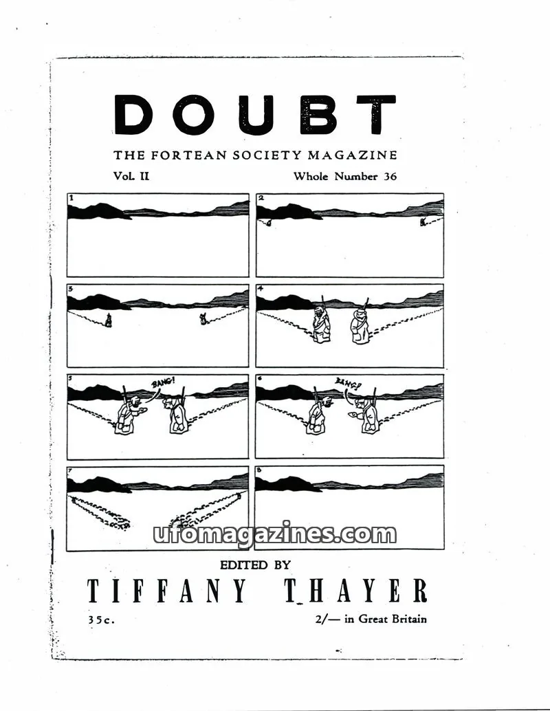 Cover of The Fortean Society issue Whole Number 36: DOUBT