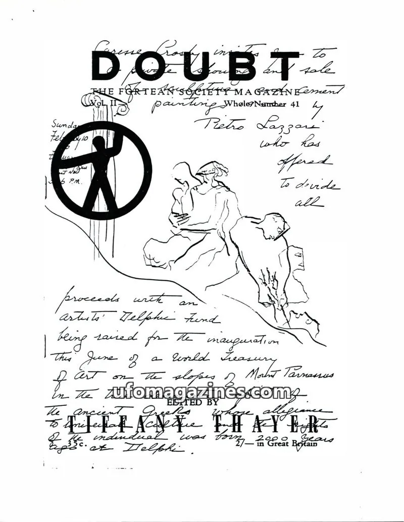 Cover of The Fortean Society issue 41: DOUBT