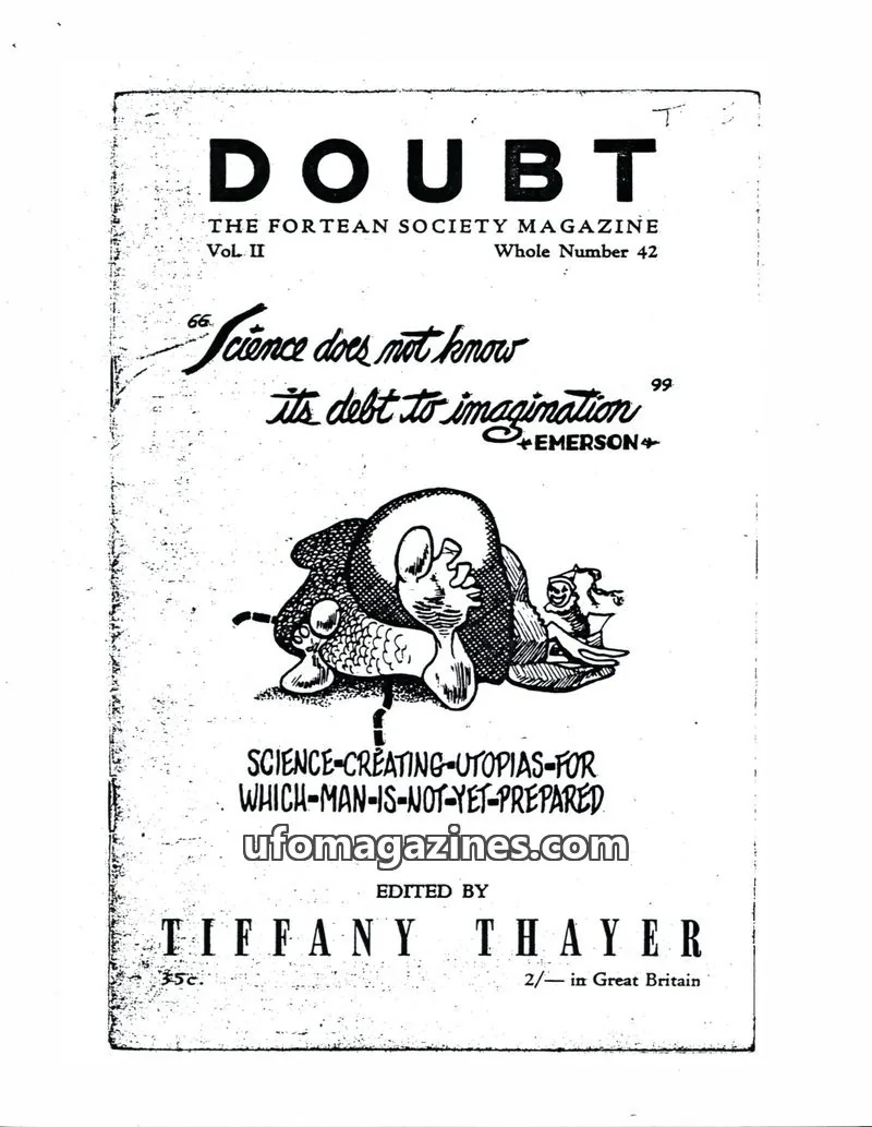 Cover of The Fortean Society issue Whole Number 42: DOUBT
