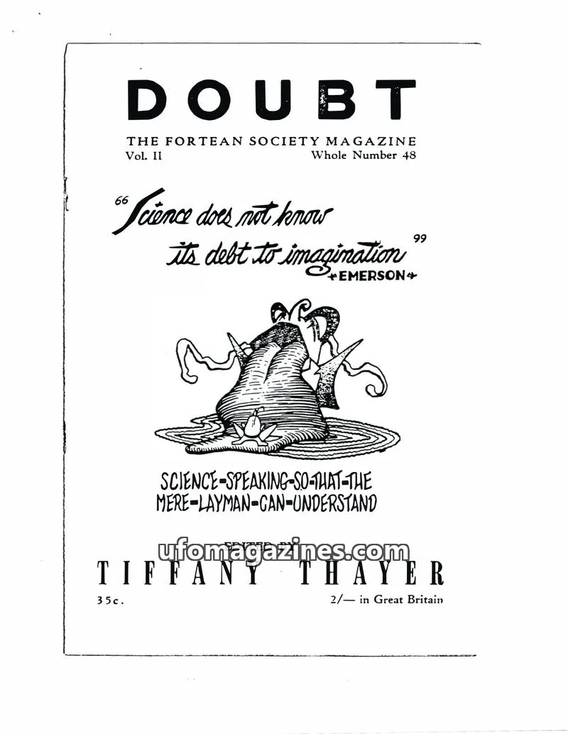 Cover of The Fortean Society issue 48: DOUBT