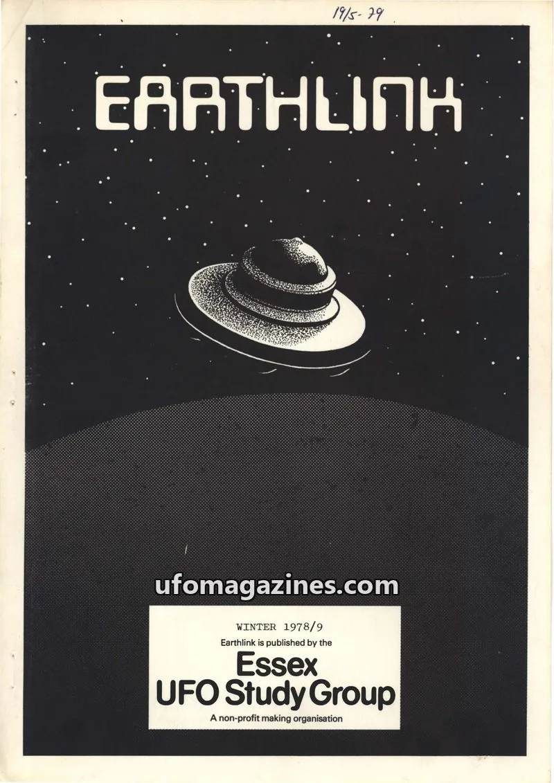 Cover of Essex UFO Study Group issue WINTER 1978/9: EARTHLINK