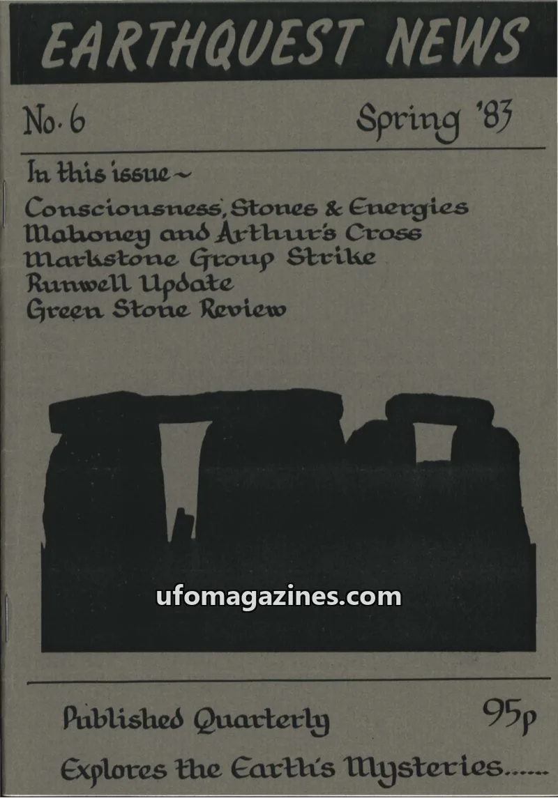 Cover of Supernaturalist Press issue No. 6: EARTHQUEST NEWS