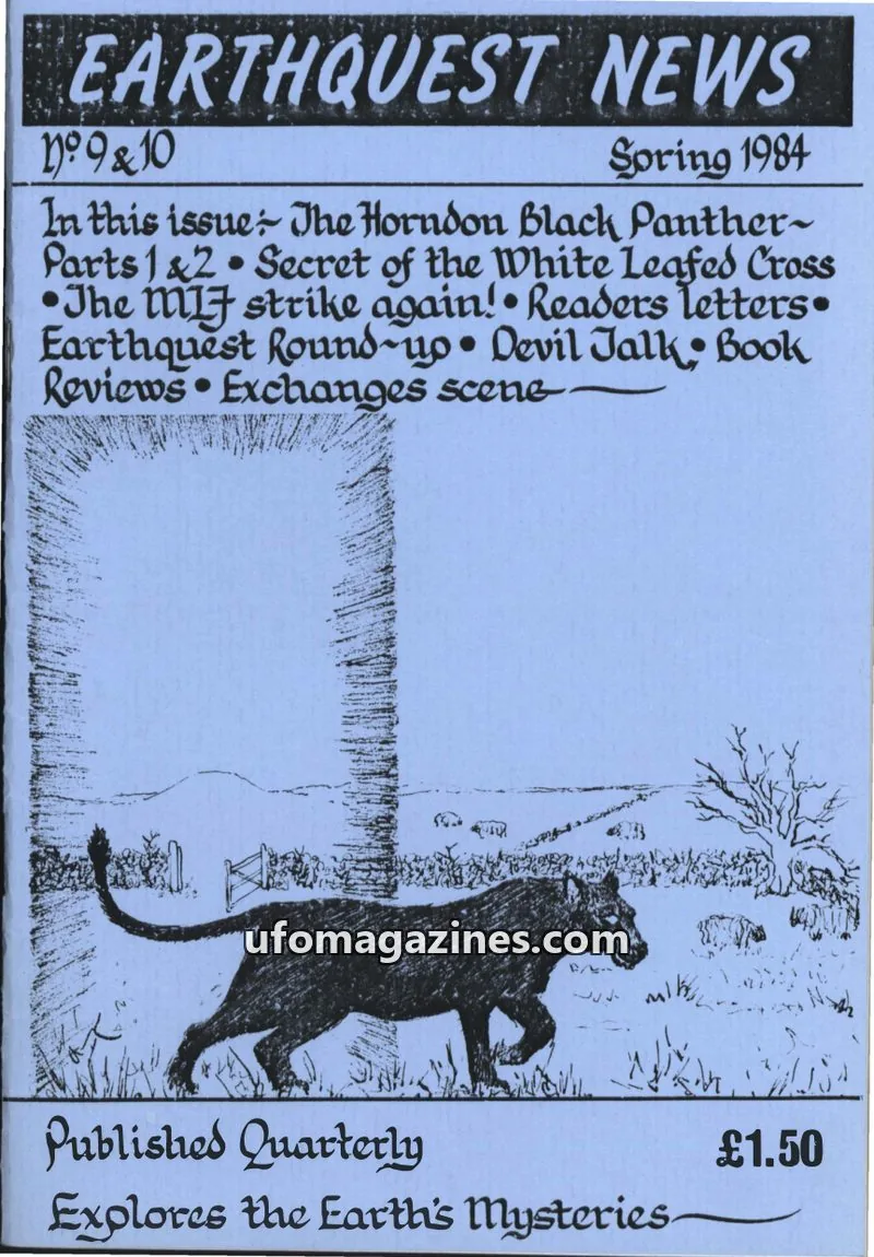 Cover of Earthquest News (Andrew Collins) issue 9 & 10: EARTHQUEST NEWS
