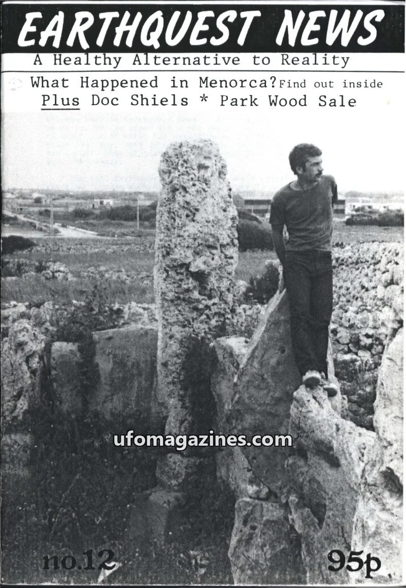 Cover of Earthquest News (Andrew Collins) issue no.12: EARTHQUEST NEWS