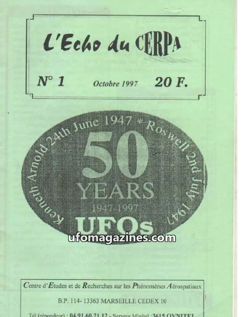 Cover of Echo du CERPA (CERPA) issue 1: L'Echo du CERPA