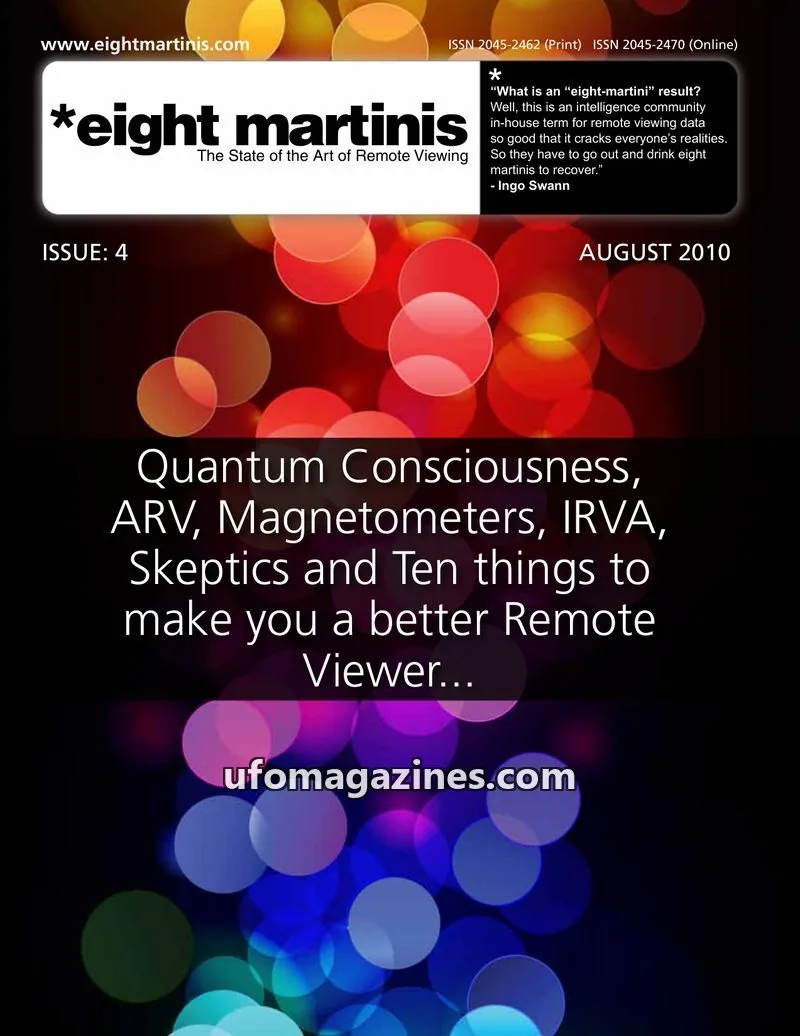 Cover of Eight Martinis (Daz Smith, remote viewing) issue 4: eight martinis