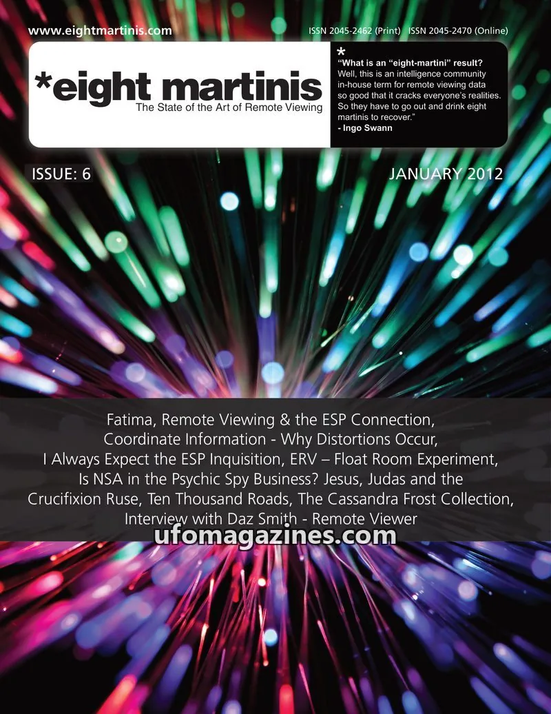 Cover of Eight Martinis (Daz Smith, remote viewing) issue 6: eight martinis