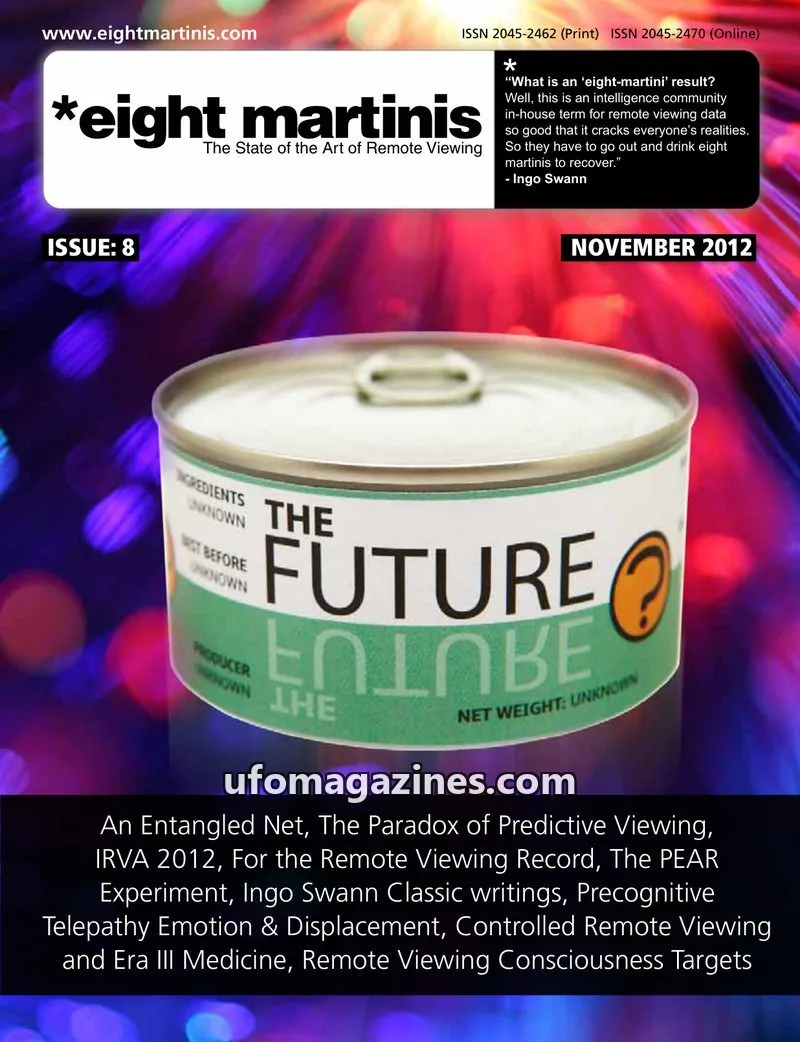 Cover of Eight Martinis (Daz Smith, remote viewing) issue 8: *eight martinis