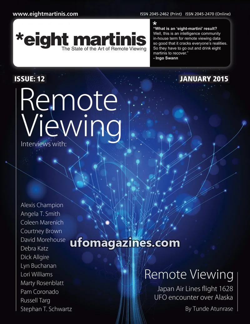 Cover of Eight Martinis (Daz Smith, remote viewing) issue 12: eight martinis