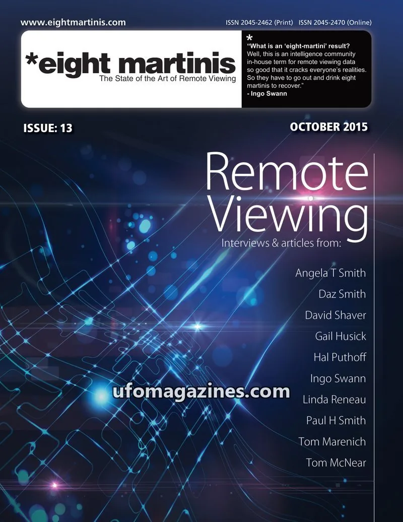 Cover of Eight Martinis (Daz Smith, remote viewing) issue 13: eight martinis