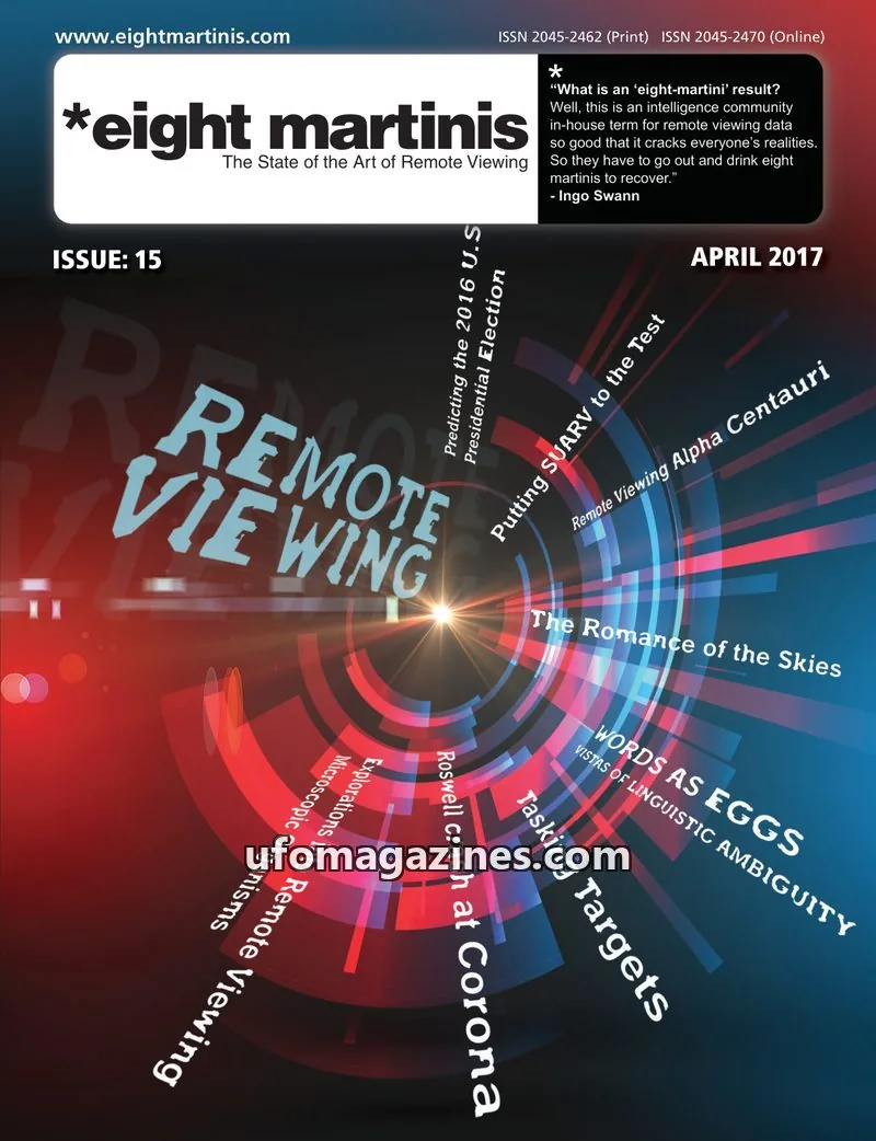 Cover of Eight Martinis (Daz Smith, remote viewing) issue 15: *eight martinis