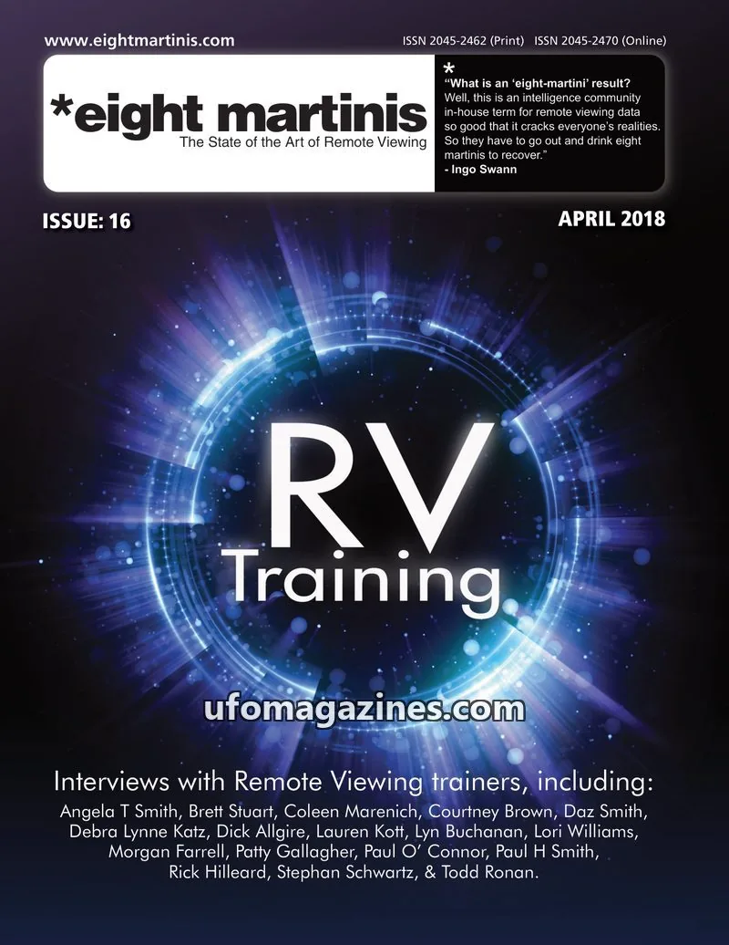 Cover of Eight Martinis (Daz Smith, remote viewing) issue 16: eight martinis