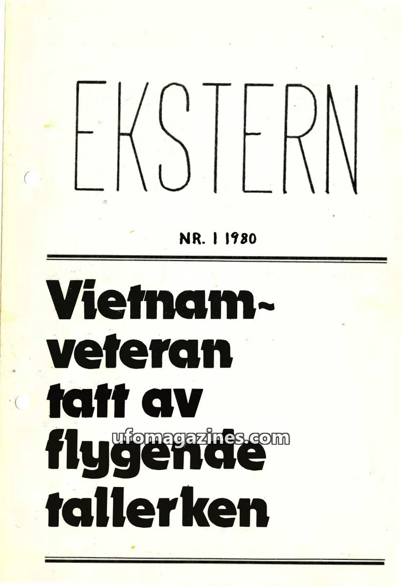 Cover of Ekstern issue 1: EKSTERN