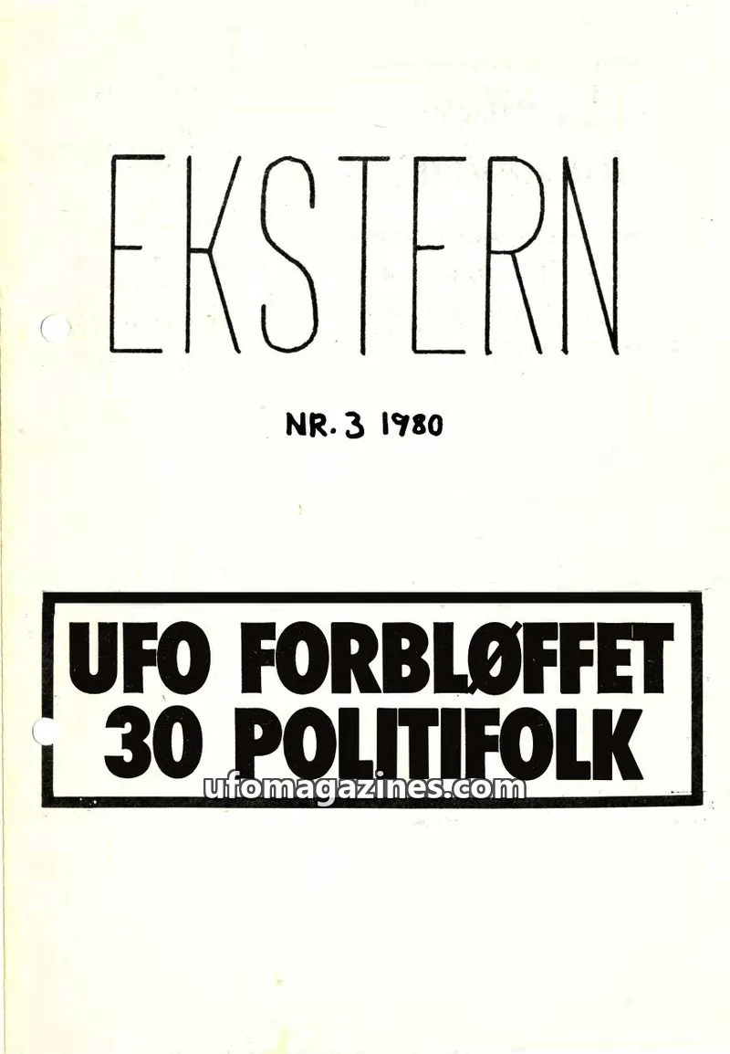 Cover of Ekstern issue NR. 3: EKSTERN