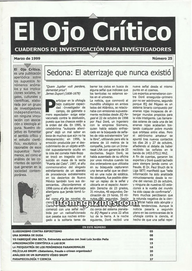 Cover of El Ojo Critico issue 25: El Ojo Crítico