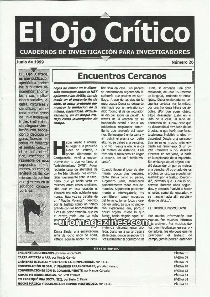 Cover of El Ojo Critico issue 26: El Ojo Crítico