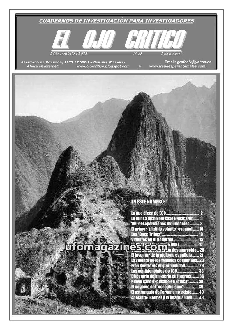 Cover of El Ojo Critico issue 53: EL OJO CRITICO