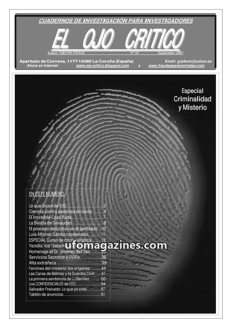 Cover of El Ojo Critico issue 55: EL OJO CRITICO