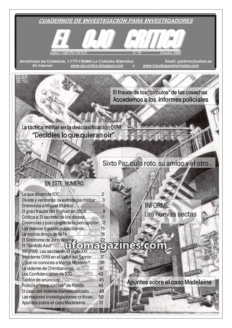 Cover of El Ojo Critico issue 59: EL OJO CRITICO