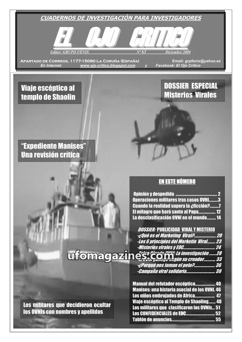 Cover of El Ojo Critico issue 63: EL OJO CRITICO