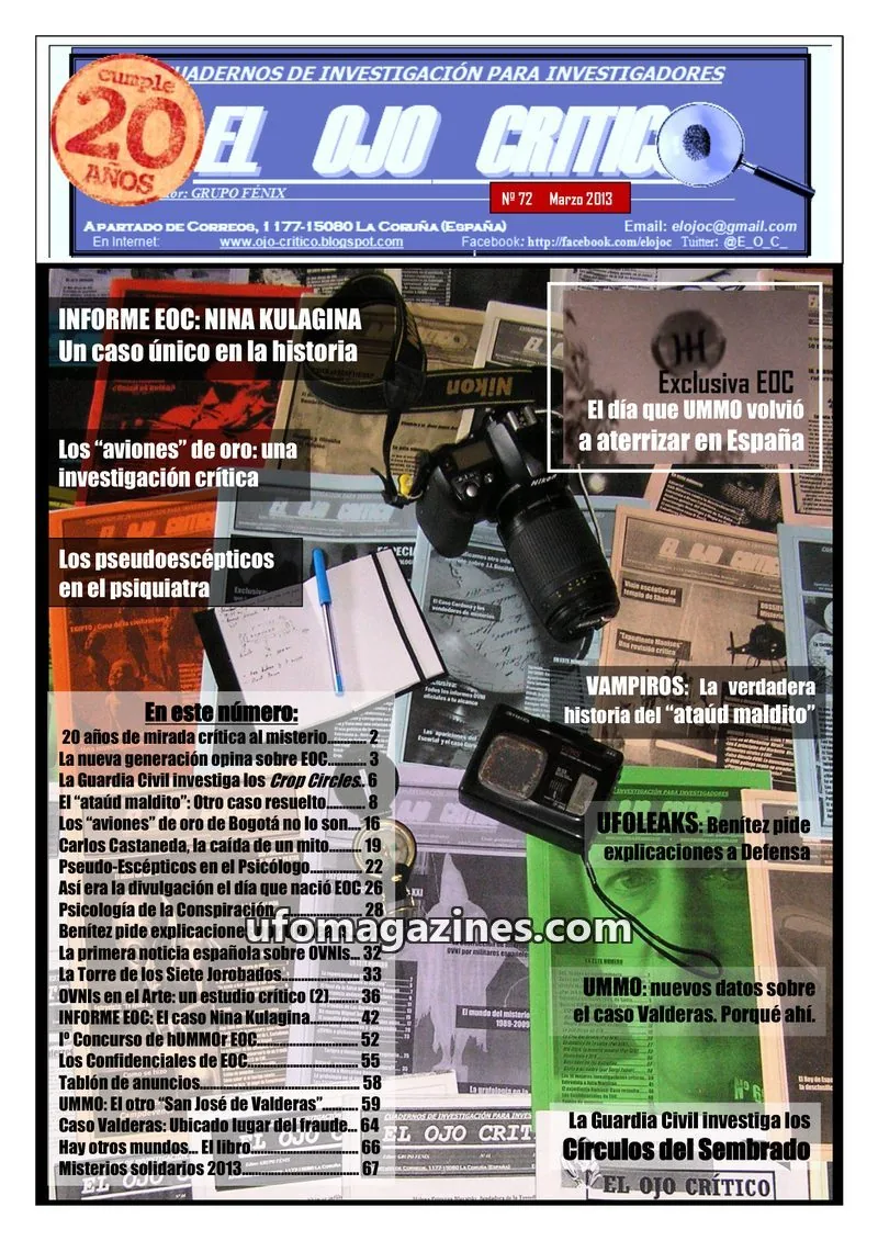 Cover of El Ojo Critico issue 72: EL OJO CRITICO