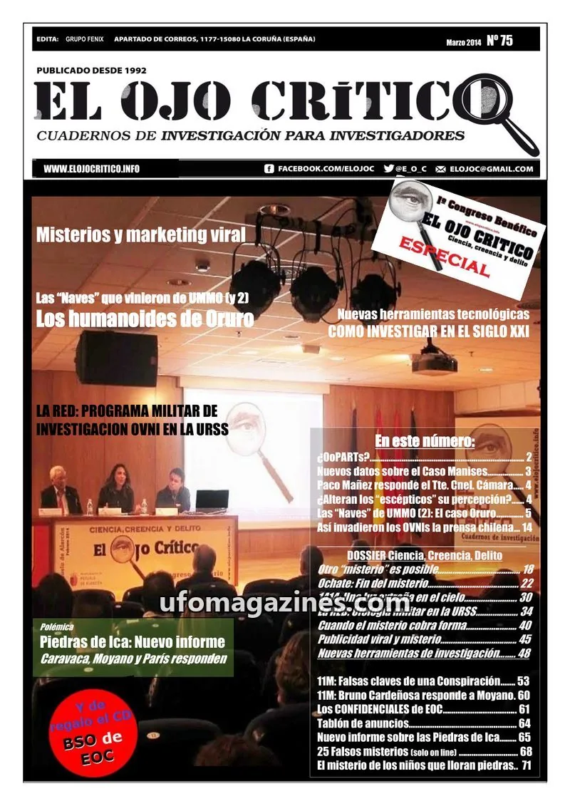 Cover of El Ojo Critico issue N° 75: EL OJO CRITICO