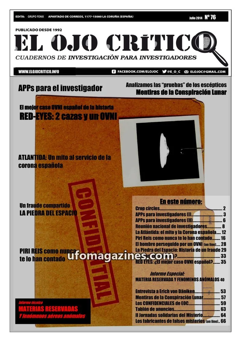 Cover of El Ojo Critico issue 76: EL OJO CRITICO