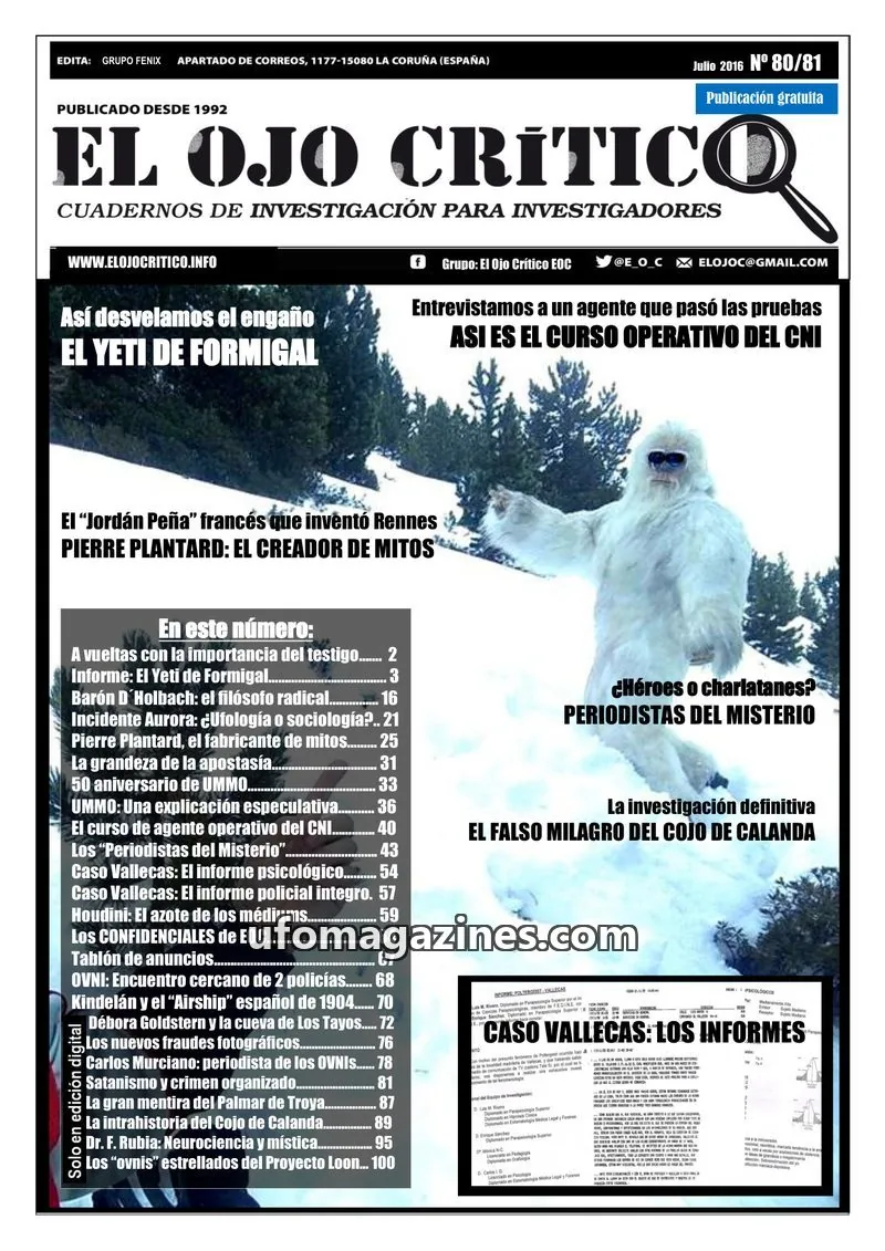 Cover of El Ojo Critico issue 80/81: EL OJO CRITICO