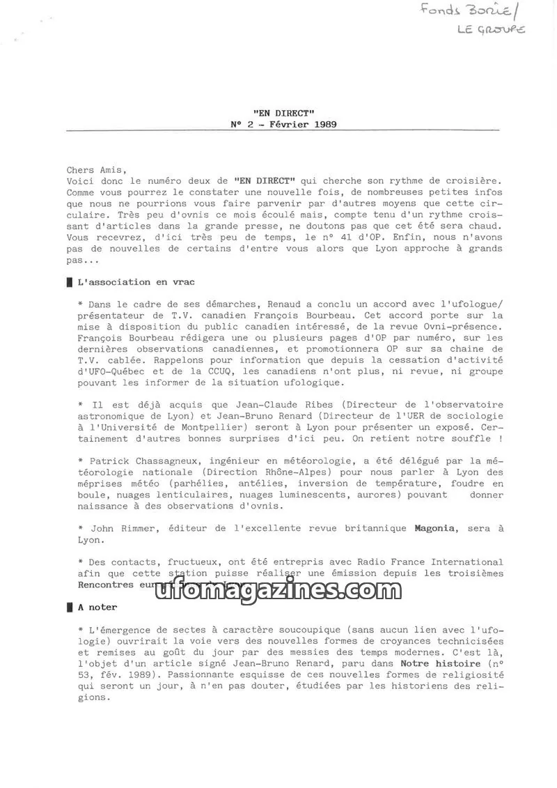 Cover of En Direct issue 2: EN DIRECT