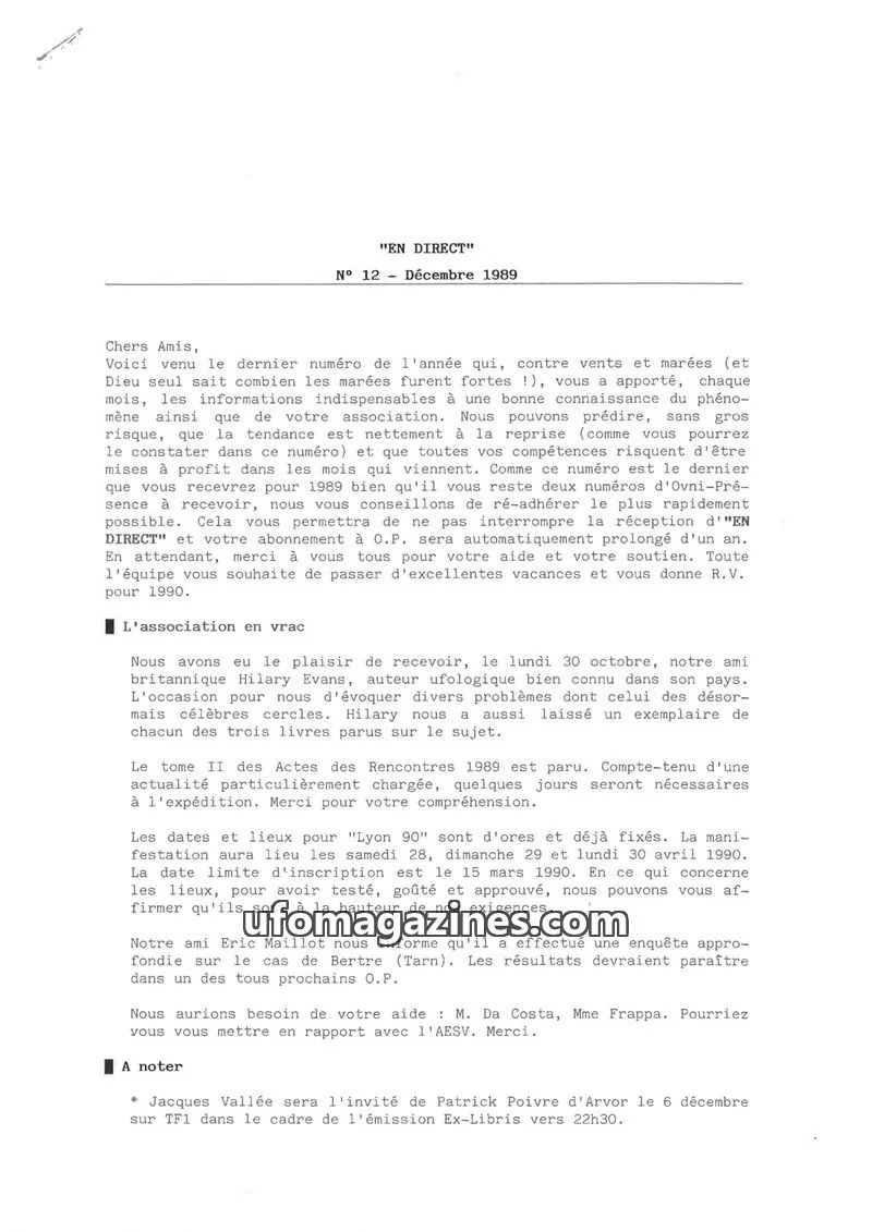 Cover of En Direct issue 12: EN DIRECT