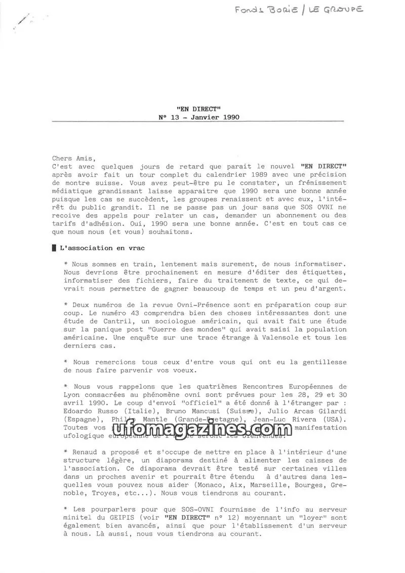 Cover of En Direct issue 13: EN DIRECT